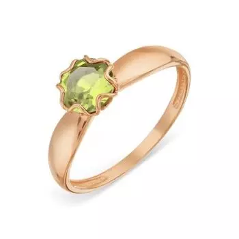 Кольцо с хризолитом Линии Любви