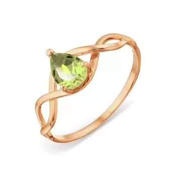 Кольцо с хризолитом Линии Любви