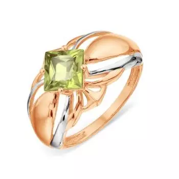 Кольцо с хризолитом Линии Любви