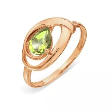 Кольцо с хризолитом Линии Любви