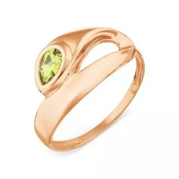 Кольцо с хризолитом Линии Любви