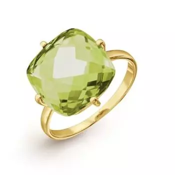 Кольцо с хризолитом ситалл Линии Любви