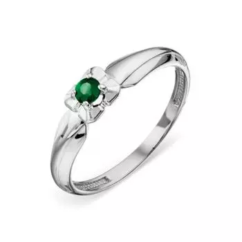 Кольцо с изумрудом Линии Любви