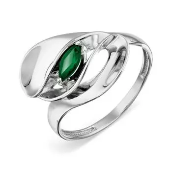 Кольцо с изумрудом Линии Любви