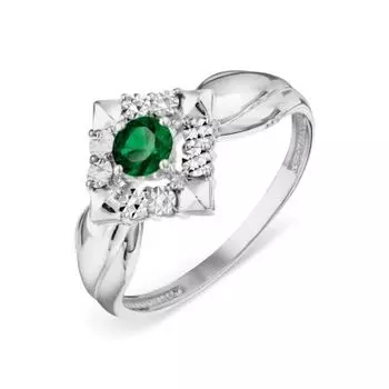 Кольцо с изумрудом Линии Любви