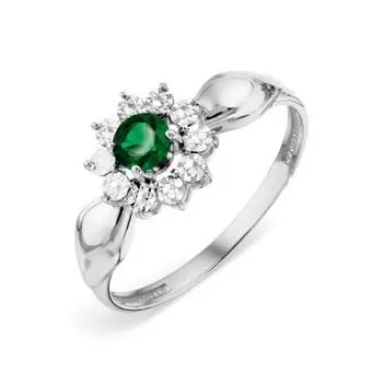 Кольцо с изумрудом Линии Любви