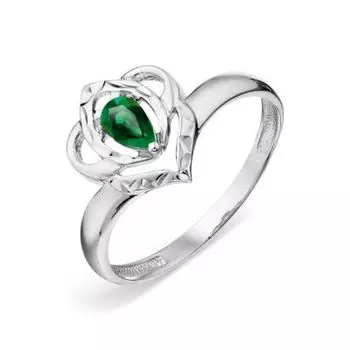 Кольцо с изумрудом Линии Любви