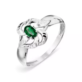 Кольцо с изумрудом Линии Любви