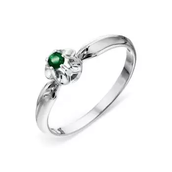 Кольцо с изумрудом Линии Любви