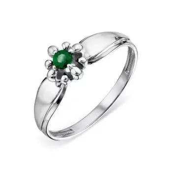 Кольцо с изумрудом Линии Любви