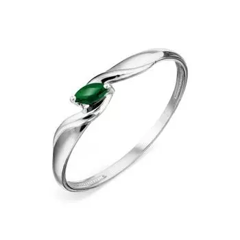 Кольцо с изумрудом Линии Любви