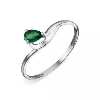 Кольцо с изумрудом Линии Любви