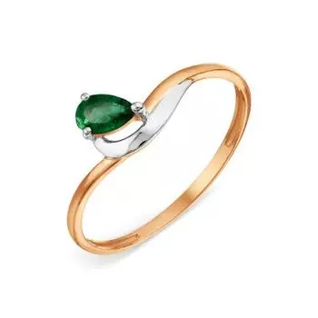 Кольцо с изумрудом Линии Любви