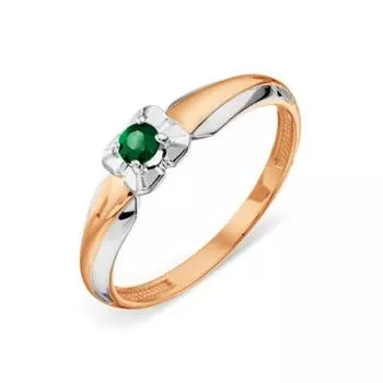 Кольцо с изумрудом Линии Любви