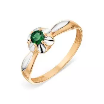 Кольцо с изумрудом Линии Любви
