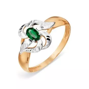 Кольцо с изумрудом Линии Любви