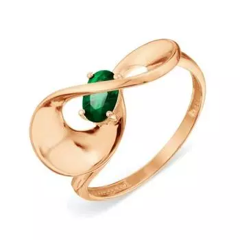 Кольцо с изумрудом Линии Любви