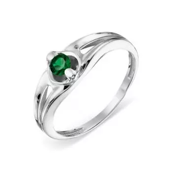 Кольцо с изумрудом Линии Любви