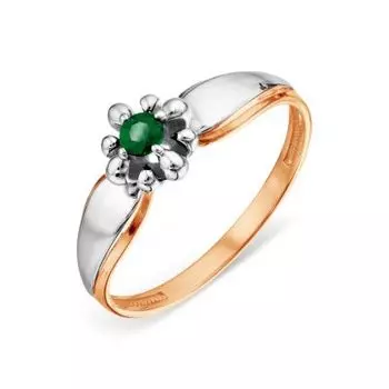 Кольцо с изумрудом Линии Любви