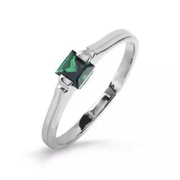 Кольцо с изумрудом Линии Любви