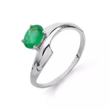 Кольцо с изумрудом Линии Любви