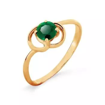 Кольцо с изумрудом Линии Любви