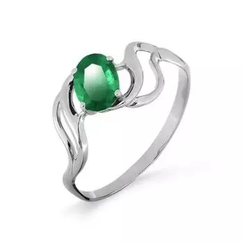 Кольцо с изумрудом Линии Любви