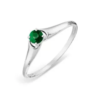 Кольцо с изумрудом Линии Любви