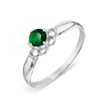 Кольцо с изумрудом Линии Любви