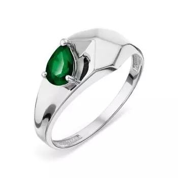 Кольцо с изумрудом Линии Любви