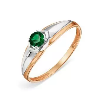 Кольцо с изумрудом Линии Любви