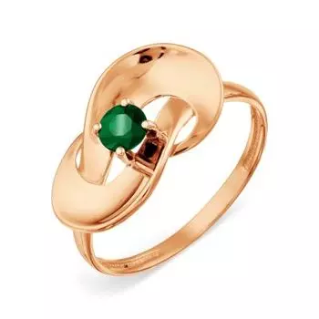 Кольцо с изумрудом Линии Любви