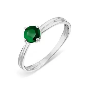 Кольцо с изумрудом Линии Любви
