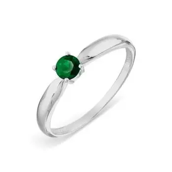 Кольцо с изумрудом Линии Любви