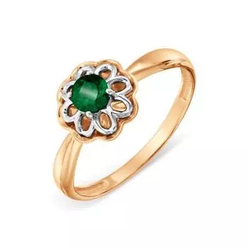 Кольцо с изумрудом Линии Любви