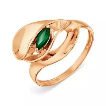 Кольцо с изумрудом Линии Любви
