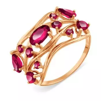 Кольцо с корундами Линии Любви