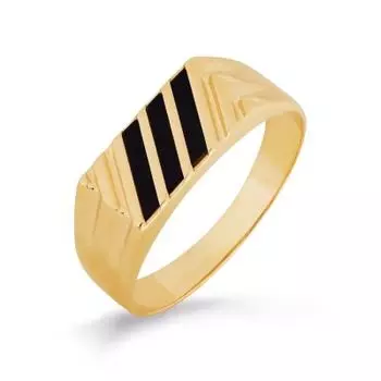 Кольцо с ониксами Линии Любви