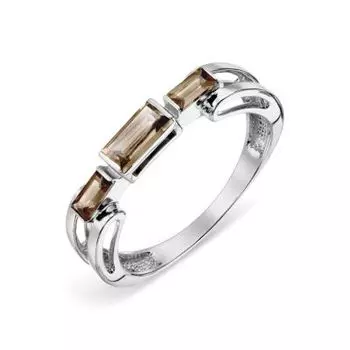 Кольцо с раухтопазами Линии Любви