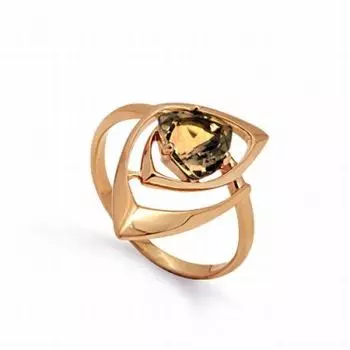 Кольцо с раухтопазом Линии Любви