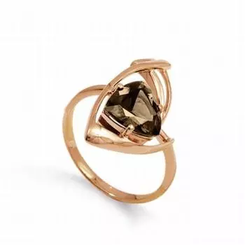 Кольцо с раухтопазом Линии Любви