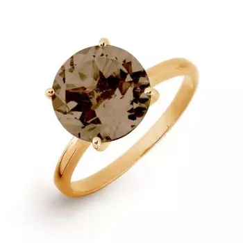 Кольцо с раухтопазом Линии Любви