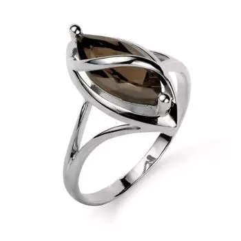 Кольцо с раухтопазом Линии Любви