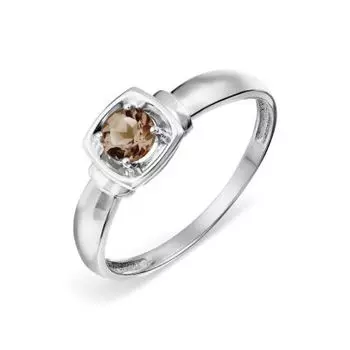 Кольцо с раухтопазом Линии Любви