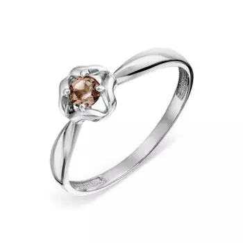 Кольцо с раухтопазом Линии Любви