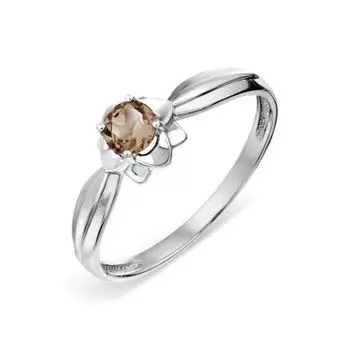 Кольцо с раухтопазом Линии Любви