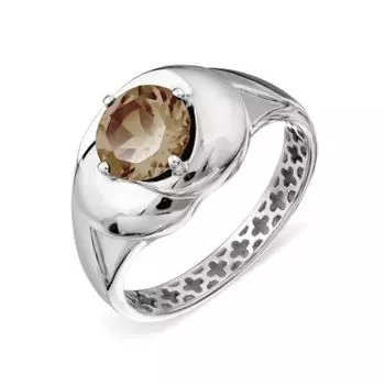 Кольцо с раухтопазом Линии Любви