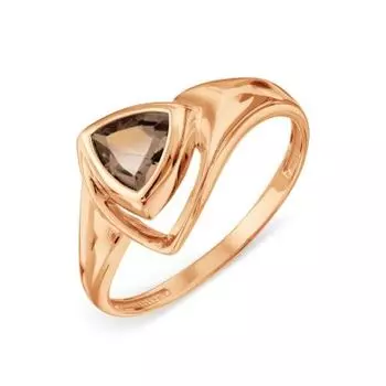 Кольцо с раухтопазом Линии Любви