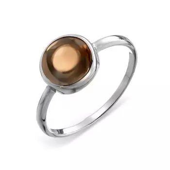 Кольцо с раухтопазом Линии Любви