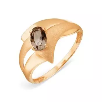 Кольцо с раухтопазом Линии Любви